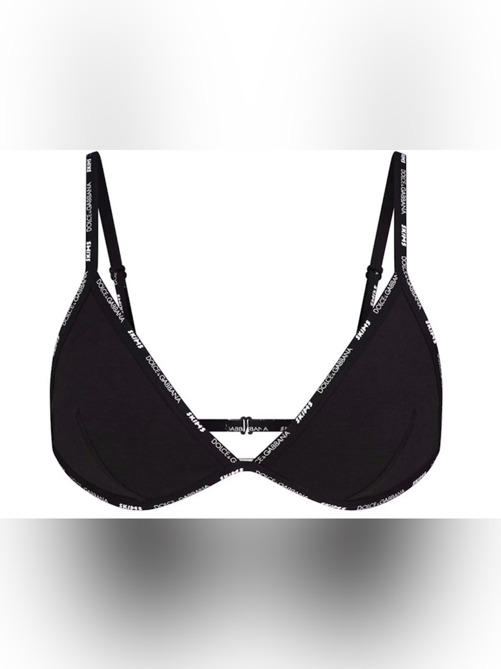 SKIMS x Dolce & Gabbana cotton jersey triangle bralette - 34B